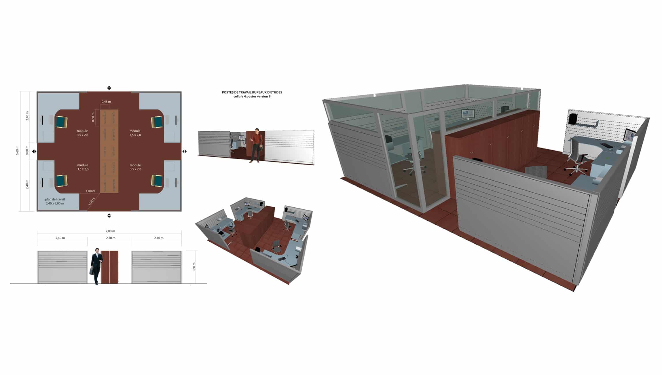 Industrial premises - office space project - copyright © HAIKU DESIGN