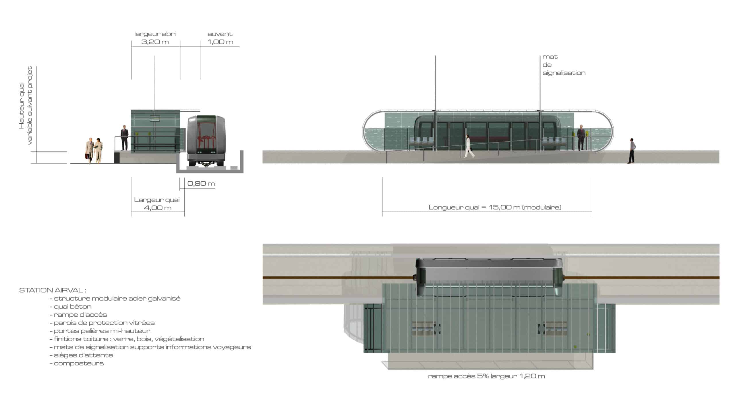 CITYVAL automatic people mover station - copyright © HAIKU DESIGN - SIEMENS