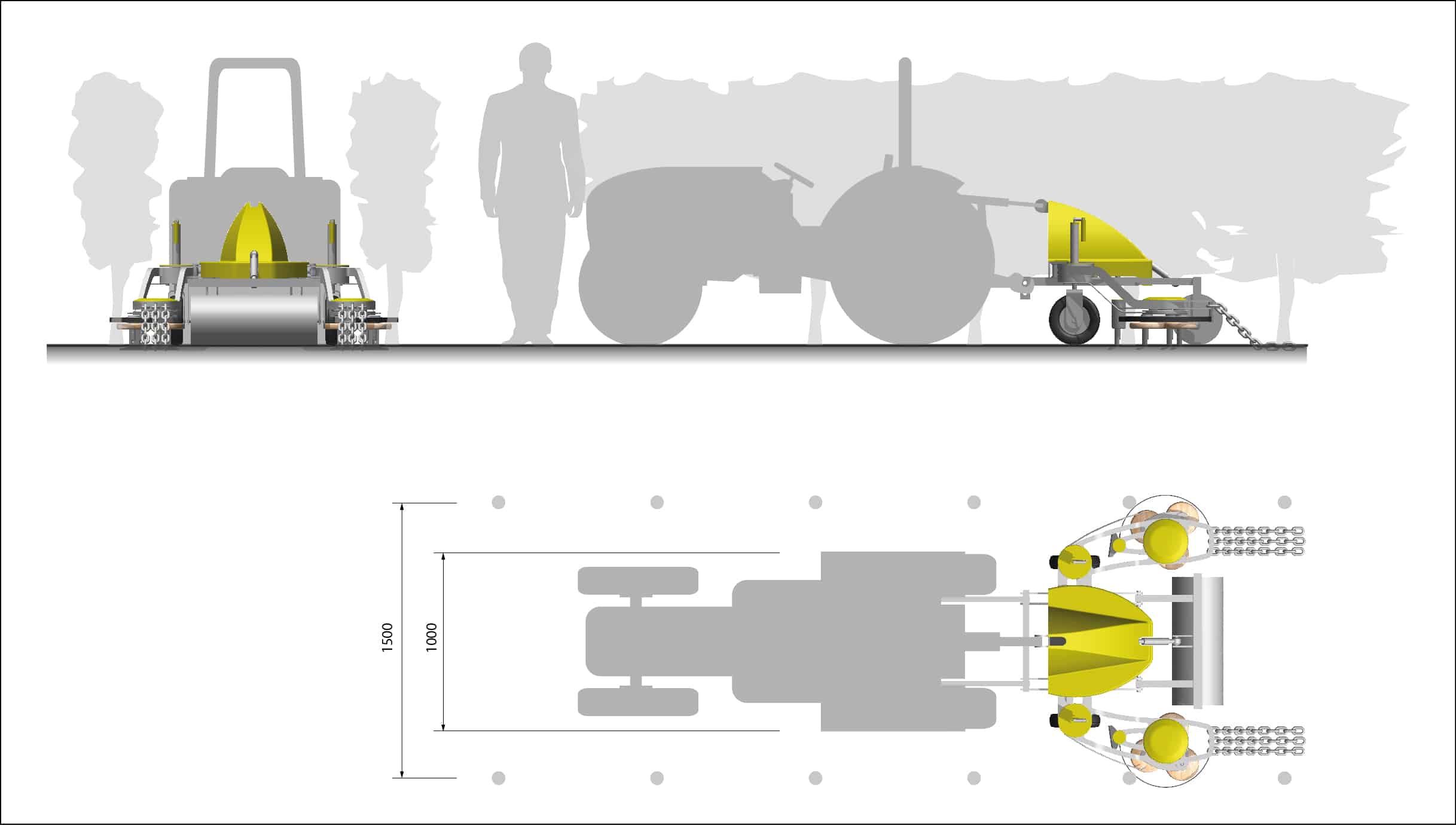 Vineyard weeding equipment - copyright © HAIKU DESIGN